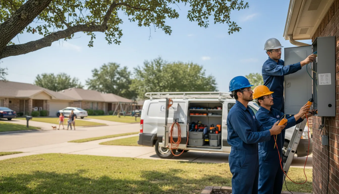 Certified electrician providing emergency electrical services in Olin, IA
